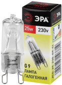Лампочка галогенная G9-JCD-25-230V-CL G9 25Вт капсула теплый - ЭРА (Энергия света), артикул C0027376