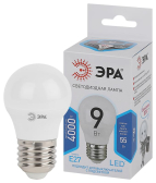 Лампа светодиодная LED 9 Вт 720Лм 4000К шар нейтральный E27 170-265В LED P45-9W-840-E27 Standart - ЭРА (Энергия света), артикул Б0029044