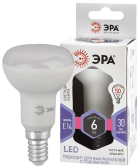 LED лампа R50-6W-860-E14 ЭРА (диод, рефлектор, 6Вт, холод, E14), (10/100/3600) (Б0048023) - артикул Б0048023