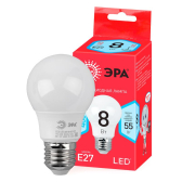 Лампа светодиодная LED 8 Вт 640Лм 4000К груша нейтральный E27 220-240В LED A55-8W-840-E27 Red Line - ЭРА (Энергия света), артикул Б0052382