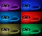 Лента светодиодная 14,4Вт/м 220В RGB IP67 60LED/м LS5050-14,4-60-220-RGB-IP67-20m - ЭРА (Энергия света), артикул Б0043097