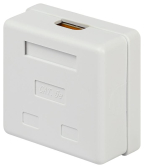 Розетка компьютерная RJ-45 категория 5е неэкранированная 2-порта упаковка 30 шт - артикул Б0056902