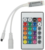Контроллер мини для светодиодной ленты с ИК пультом RGBController-12/24V-72/144W-IP20-IR | Б0061110 | ЭРА - артикул Б0061110