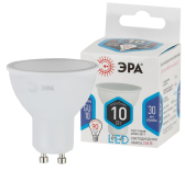 Лампа светодиодная LED 10 Вт 800Лм 4000К софит нейтральный GU10 170-265В LED MR16-10W-840-GU10 Standart - артикул Б0032998