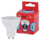 Лампа светодиодная ECO LED MR16-5W-840-GU10 (диод, софит, 5Вт, нейтр, GU10) ЭРА (10/100/4800) ЭРА (Б0019063) - артикул Б0019063