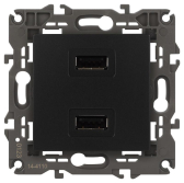 Устройство зарядное USB, 5В-2100мА, Эра Elegance, антрацит, 14-4110-05 - ЭРА (Энергия света), артикул Б0034373