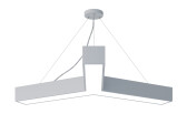 Светильник светодиодный Geometria Igrek SPO-143-W-40K-056 56Вт 4000К 3700Лм IP40 900*900*80 белый подвесной ЭРА - артикул Б0050570