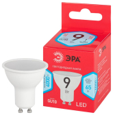 Лампа светодиодная LED 9 Вт 720Лм 4000К софит нейтральный GU10 220-240В LED MR16-9W-840-GU10 Red Line - артикул Б0050692