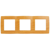 Рамка для розеток и выключателей 3 поста ольха пластик ЭРА 12 12-5003-07 - артикул Б0014767