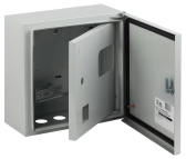 Корпус металлический навесной SIMPLE ЩУ-1-1-1 2-х дверный (300х310х155) IP54 У2 серый - артикул Б0046703