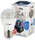 Лампа светодиодная LED 7Вт Е27 4000К СТАНДАРТ smd P45-7w-840-E27-Clear | Б0020553 | ЭРА - ЭРА (Энергия света), артикул Б0020553