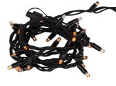 Гирлянда 30 LED Нить 3 м, желтый свет, черный каучук, 220 В, IP65 ERAPS-NZ1 - артикул Б0060543