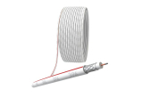 Кабель коаксиальный SAT 50 M75 Ом CCS/(оплётка Al 75%) PVC белый 100м SIMPLE (Б0044607) - артикул Б0044607