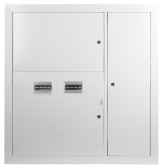 Корпус металлический встраиваемый SIMPLE ЩЭ-2 (1000х960х140) 2-х квартирный IP31 УХЛ3 серый ЭРА - артикул Б0055712
