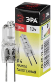 Лампа накаливания галогенная G4-JC-10W-12V (галоген, капсула, 10Вт, нейтр, G4) (100/1000/35000) - ЭРА (Энергия света), артикул C0027367