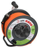 Удлинитель силовой RMx-4es-3x2.5-50m-IP44 на металлической катушке с/з с выключателем 4 розетки 50м ПВС - ЭРА (Энергия света), артикул Б0052922