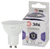 Лампа светодиодная LED 12 Вт 960Лм 6000К софит холодный GU10 170-265В LED MR16-12W-860-GU10 Standart - ЭРА (Энергия света), артикул Б0049076
