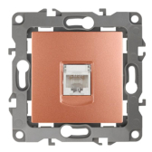 Розетка информационная RJ45, Эра12, медь, 12-3107-14 - артикул Б0019352