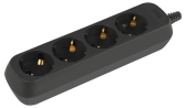 Колодка ЭРА KX-4e-B 4 розетки с заземлением черная  | Б0061730 | ЭРА - артикул Б0061730