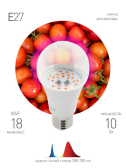 Лампа для растений FITO-10W-RB-E27 - артикул Б0050600
