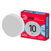 Лампа светодиодная LED 10 Вт 800Лм 4000К таблетка (GX53) нейтральный GX53 220-240В LED GX-10W-840-GX53 Red Line - ЭРА (Энергия света), артикул Б0050605
