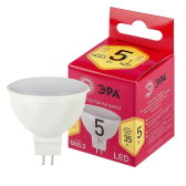 Лампа светодиодная LED 5 Вт 400Лм 2700К софит теплый GU5.3 220-240В LED MR16-5W-827-GU5.3 Red Line - артикул Б0050230