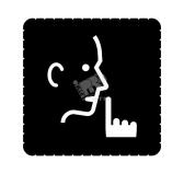 Пиктограмма информационная iceLight для 2068/1х Просим соблюдать тишину (1799-0-0934) - артикул 1799-0-0934