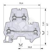 Клемма винтовая 6мм.кв.ZS6-D2 - артикул 1SNK506220R0000