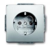 Розетка с заземлением скрытая pur/сталь 16А 250В SCHUKO - артикул 2011-0-3850