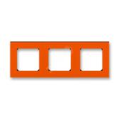 Рамка ABB Levit 3 поста оранжевый / дымчатый чёрный (3901H-A05030 66W) - артикул 3901H-A05030 66W