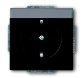 Розетка SCHUKO 16А 250В поле для надписи, Future/Axcent/Carat/Династия, черный бархат | 2CKA002011A3884 | ABB - артикул 2CKA002011A3884