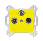 ABB Levit Жёлтый Розетка TV-R-SAT единственная | 5011H-A03303 64W | 2CHH083303A6064 | ABB - артикул 2CHH083303A6064