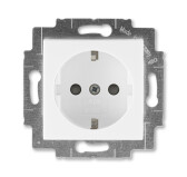 ABB Levit Белый / белый Розетка с з/к со шторками 16А | 5520H-A03457 03W | 2CHH203457A6003 | ABB - артикул 2CHH203457A6003