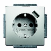 Розетка Schuko с устр. зарядным USB, 20 EUCBUSB-866-500, Сталь, 16А, 700 мА, безвинт. клеммы, защ. шторки, | 2011-0-6184  | 2CKA002011A6184 | ABB - артикул 2CKA002011A6184
