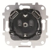 Механизм розетки SCHUKO с 2-мя USB ЗУ, 5В, 2000 мА, серия SKY | 2CLA818830A1001 | ABB - артикул 2CLA818830A1001