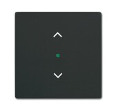 Клавиша одинарная free@home, жалюзи, future, цвет чёрный бархат|6220-0-0620| ABB - артикул 6220-0-0620