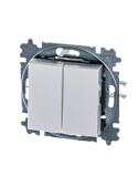 ABB Levit Жемчуг / ледяной Выключатель 2-кл. | 3559H-A05445 68W | 2CHH590545A6068 | ABB - артикул 2CHH590545A6068