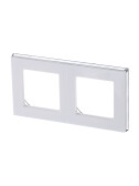 ABB Levit Белый / дымчатый чёрный Рамка 2-ая | 3901H-A05020 62W | 2CHH015020A6062 | ABB - артикул 2CHH015020A6062