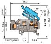 D4/8.SNN.I.ADO Клемма ADO 4мм.кв. - артикул 1SNA399778R2300