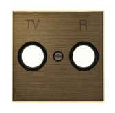 Накладка для TV-R розетки, серия SKY, цвет античная латунь | 2CLA855000A1201 | ABB - артикул 2CLA855000A1201