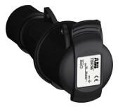 Розетка кабельная Easy&Safe 232EC9B,32А,2P+E,IP44,9ч,черн|2CMA103596R1000| ABB - артикул 2CMA103596R1000