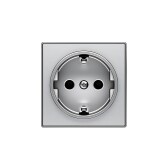 Накладка для розетки SCHUKO, серия SKY, цвет серебристый алюминий|2CLA858800A1301| ABB - артикул 2CLA858800A1301