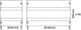 Модуль с 2 DIN-рейками 2ряда/2 рейки | ED62KA | ABB - артикул ED62KA