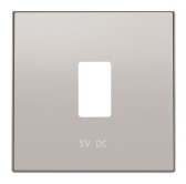 Накладка для механизма USB зарядного устройства, серия SKY, цвет серебристый алюминий | 2CLA858520A1301 | ABB - артикул 2CLA858520A1301