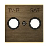 Накладка для TV-R-SAT розетки, серия SKY, цвет античная латунь | 2CLA855010A1201 | ABB - артикул 2CLA855010A1201