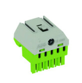 Клеммник самозажимной PE 5x4+1x25мм ZK51G|1SPE007715F9712| ABB - артикул 1SPE007715F9712