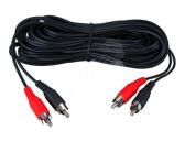 Шнур 2 RCA - 2 RCA, длина 1,2 метра, черный СМАРТКИП (etm17-0103-8) - артикул etm17-0103-8