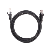 Патч-корд U/UTP, CAT 5e, RJ45-RJ45, 26AWG, LSZH, черный, 1,5м, - артикул 02-0102-105