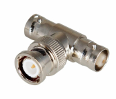 Переход штекер BNC - x2 гнезда BNC (тройник), - REXANT, артикул 05-3301