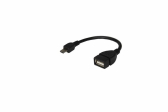 Кабель USB OTG micro USB на USB Кабель 0.15 м черный, 18-1182, - REXANT, артикул 18-1182